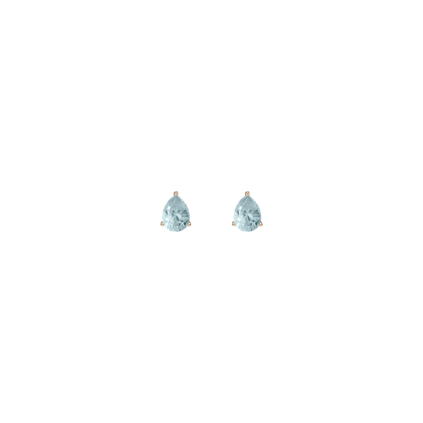Aurate New York Pear Gemstone Solitaire Stud Earrings, Vermeil Yellow Gold
