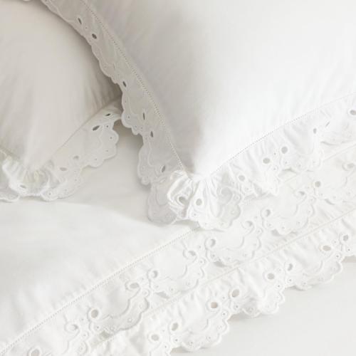 Antibes Eyelet Percale Bedding