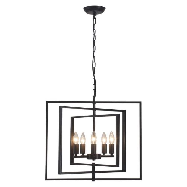 5-Light Linear Chandelier Lighting for Kitchen Island