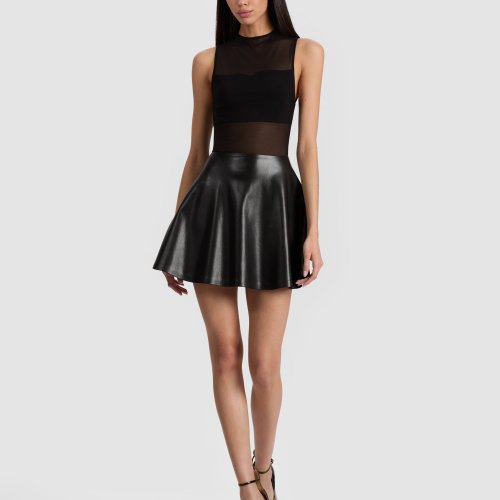 alice olivia VEGAN MINI DRESS