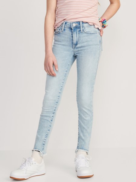 High-Waisted Rockstar 360 Stretch Jeggings for Girls