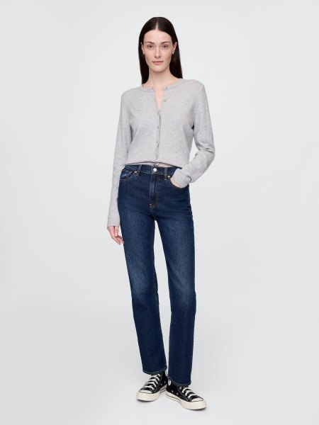 High Rise 90s Slim Straight Jeans