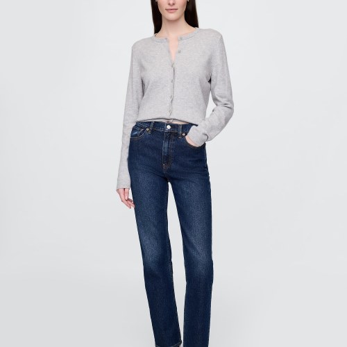 High Rise 90s Slim Straight Jeans