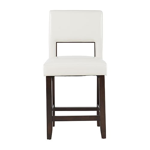 24 Vega Espresso Counter Stool, One Size, White