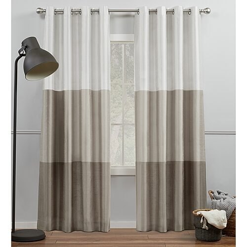 Grommet Top Set of 2 Curtain Panel, One