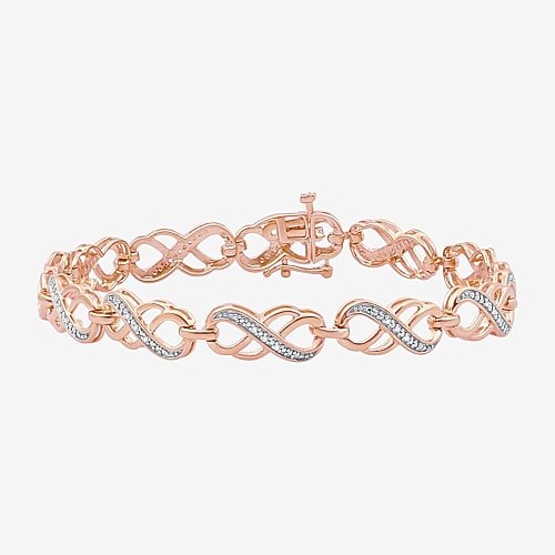 Womens CT. T.W. White Diamond Silver 7.5 Inch Tennis Bracelet, One Size, Silver