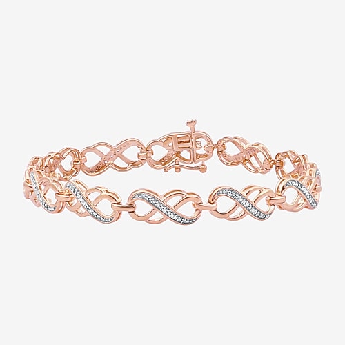 Womens CT. T.W. White Diamond Silver 7.5 Inch Tennis Bracelet, One Size, Silver