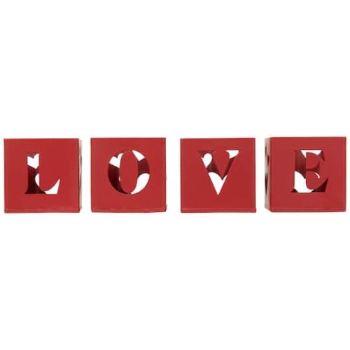 Valentines Day Love Metal Votive Candle Holders Set By Northlight | 2.75 x 2.75 x 2.75 | Michaels
