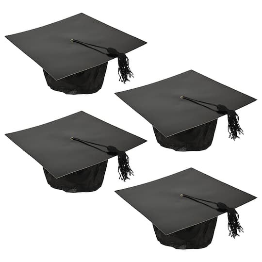 Beistle Black Paper Graduation Caps, 4ct. | 9 x 9 | Michaels