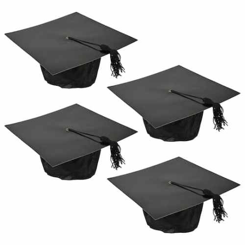 Beistle Black Paper Graduation Caps, 4ct. | 9 x 9 | Michaels