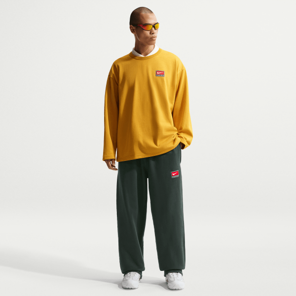 Nike Mens Solo Swoosh Fleece in Green
