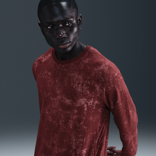 Nike Mens Primary Fleece Dri-FIT UV Performance in Red