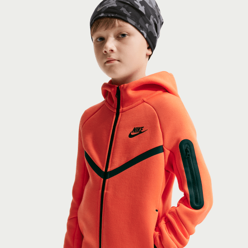 Nike Sportswear Big Kids Hoodie in Orange