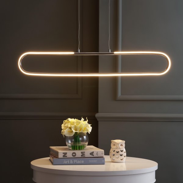 Jonathan Y Pendant Light, Chrome
