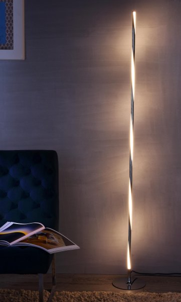 Jonathan Y Floor Lamp, Chrome