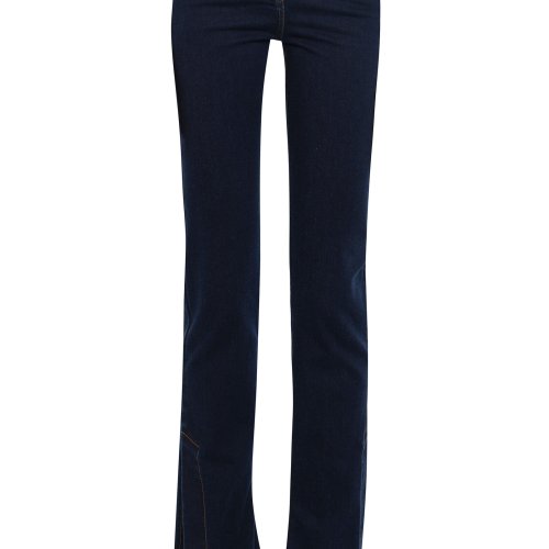 A.W.A.K.E. MODE Cotton-Blend Fitted Stretch Flared Jeans with Ankle Slits – Moda Operandi