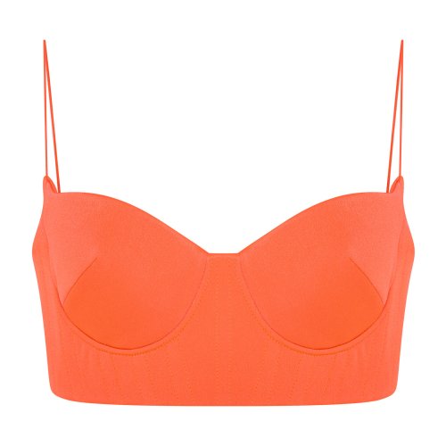 Alex Perry HART satin bustier top – Moda Operandi