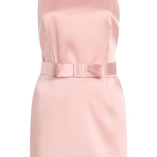The New Arrivals Ilkyaz Ozel Delphine Bow-Detailed Satin Mini Dress Moda Operandi