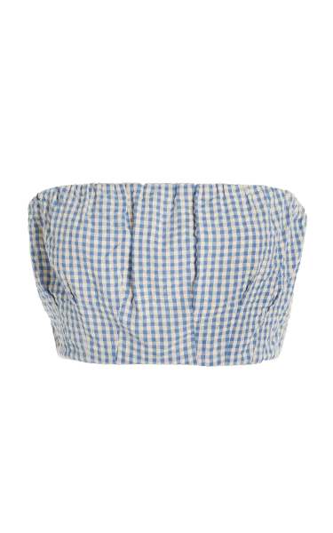 Posse Mira Gingham Cotton Crop Top Moda Operandi