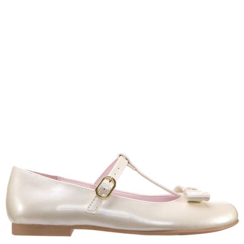 Girls Pegasus Ivory Patent | Nina Shoes