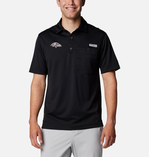 Columbia Mens PFG Flycaster Pocket Polo