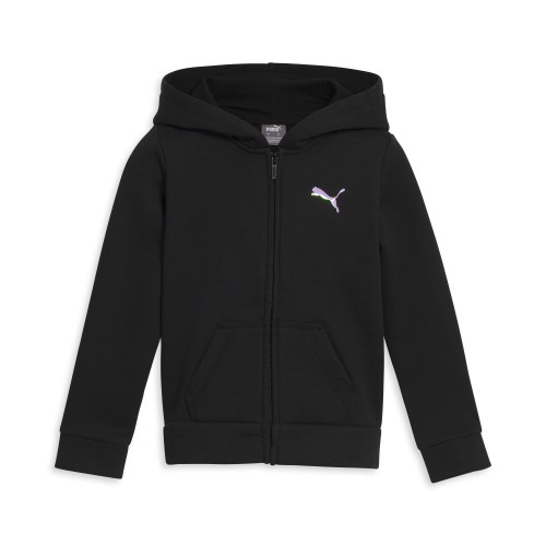 PUMA Core Little Kids Zip-Up in Black, Size 5
