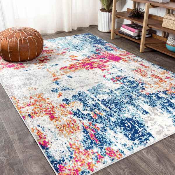 Jonathan Y Sunset Abstract Area Rug, Blue/Multi