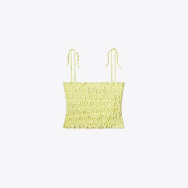 Tory Burch Smocked Viscose Top