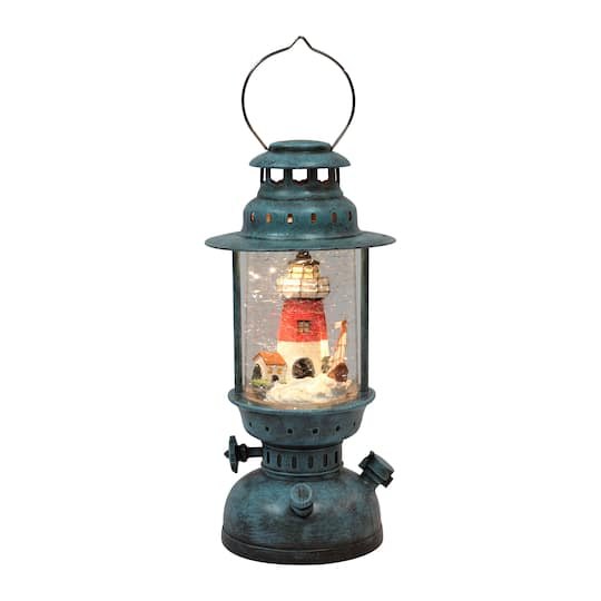 Moments in Time 10 Acrylic Lantern Lighthouse Dcor in Baby Blue | Michaels