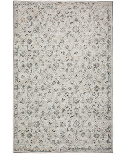 Dalyn Jericho Washable JC8 3 x 5 Area Rug - Gray, Ivory