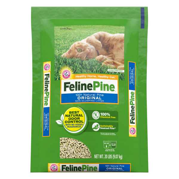 Feline Pine Non-Clumping Cat Litter - Scented, Low Dust, Natural, Size: 20 lb | PetSmart