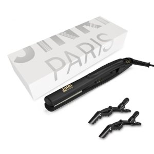 3-in-1 Hair Styling Tool: Straightening Brush, Crimper, and Flat Iron