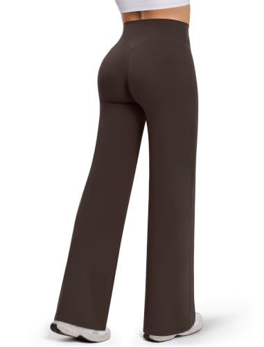Yoga Pants No Front Seam Wide Leg Leggings
