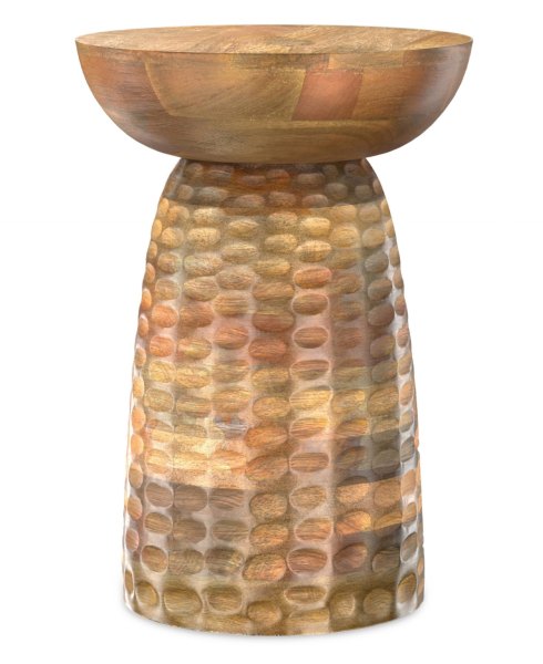 Simpli Home Boyd Solid Mango Wood Wooden Accent Table in Natural - Natural