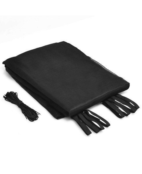 Replacement Weather-Resistant Trampoline Safety Enclosure Net - Black