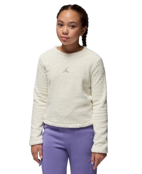 Jordan Girls 7-16 Mountainside Crewneck Sweatshirt - White