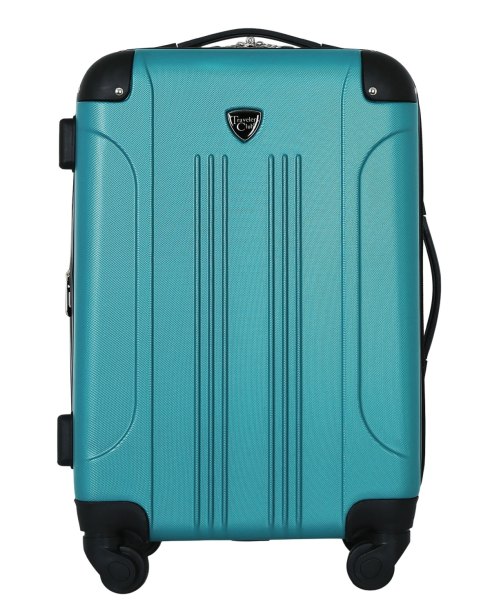 Travelers Club Chicago 20 In Hardside Carry-On Luggage - Teal