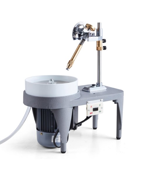 Sevorley Gem Faceting Machine, 180W 2800 Rpm Jade Grinding and Polishing Machine with Faceted Manipulator - Gray