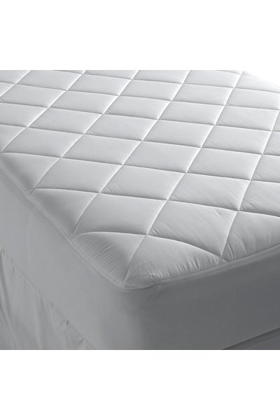 400 Thread Count Premium Supima Cotton Mattress Pad Lands End White