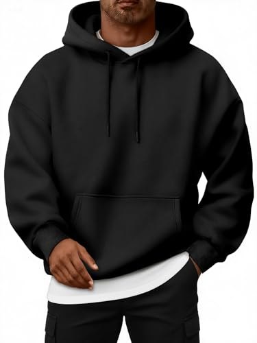 Men’s Oversized Hoodies Fleece Lined Sweatshirts