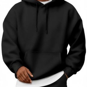 Men’s Oversized Hoodies Fleece Lined Sweatshirts