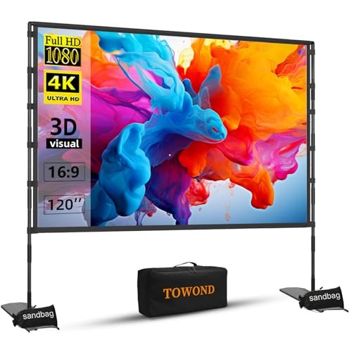 120-inch Outdoor Projector Screen and Stand