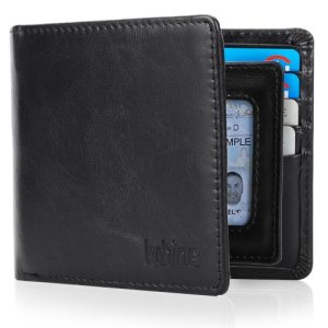 Men’s Bifold Wallet, RFID Blocking, 10 Card Slots