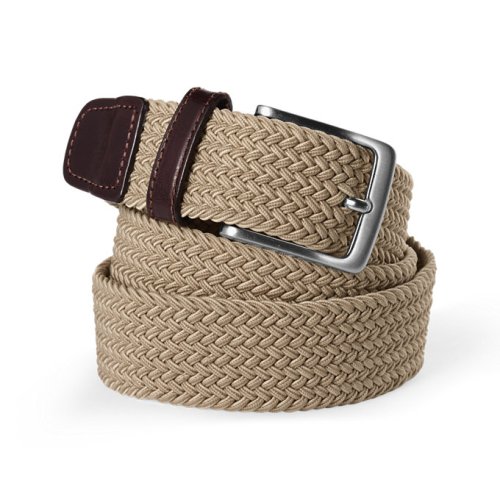 Mens Elastic Braid Belt Lands End