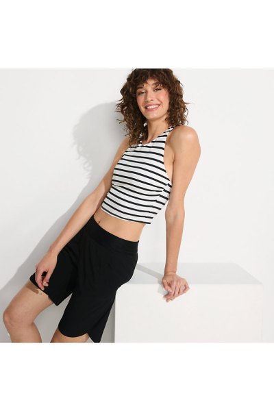 Womens 9 Board Shorts with Panty Lands End