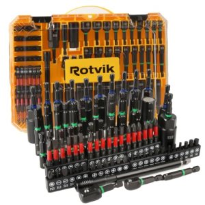 80PCS Magnetic Impact Nut Driver Set, 1/4″ Hex Bits Sockets SAE/Metric