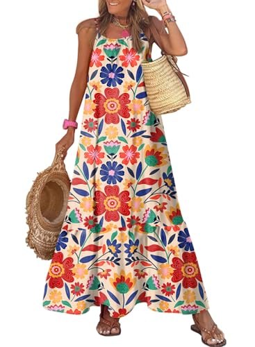 Summer Dresses Scoop Neck Maxi