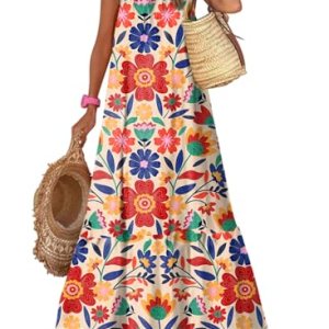 Summer Dresses Scoop Neck Maxi