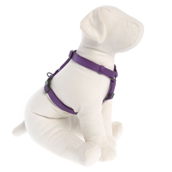 Top Paw Gunmetal Adjustable Dog Harness in Purple, Size: Large | PetSmart