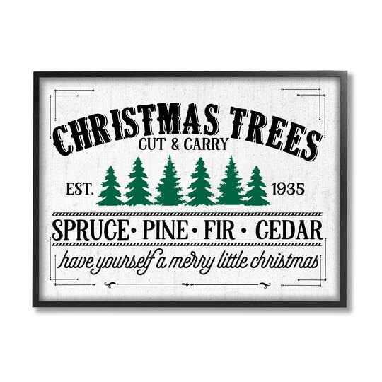 Stupell Industries Christmas Framed Giclee Art in Black | x | Michaels